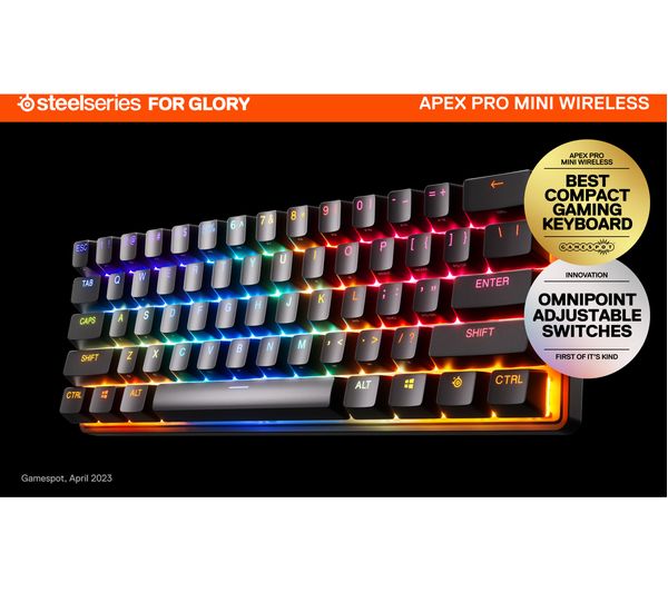 STEELSERIES Apex Pro Mini Wireless Mechanical Gaming Keyboard