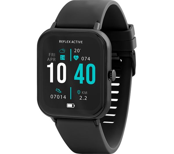Image of REFLEX ACTIVE Series 23 Smart Watch - Black, Silicone Strap