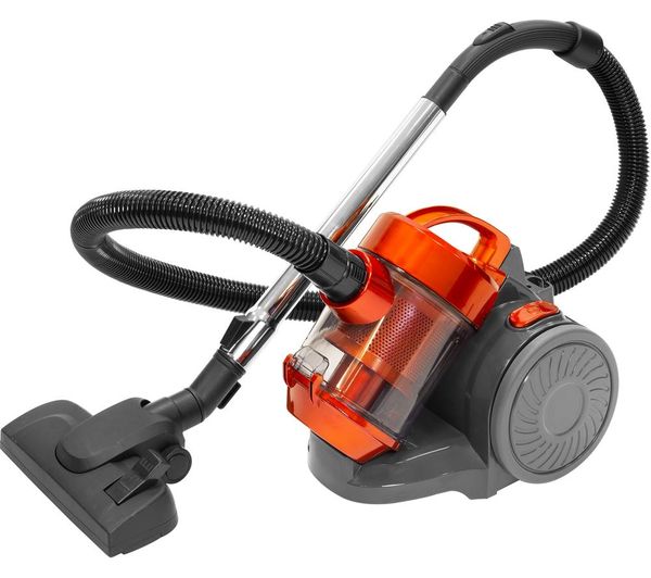 Quest 44889 Cylinder Bagless Vacuum Cleaner Orange Grey