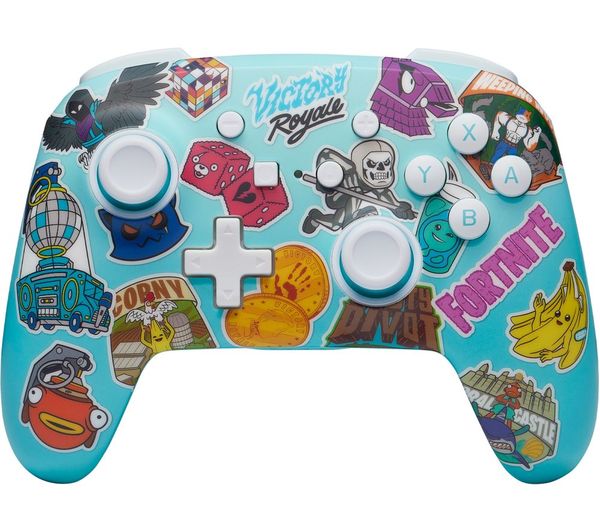 Powera Enhanced Wireless Controller For Nintendo Switch Fortnite Sticker Mania