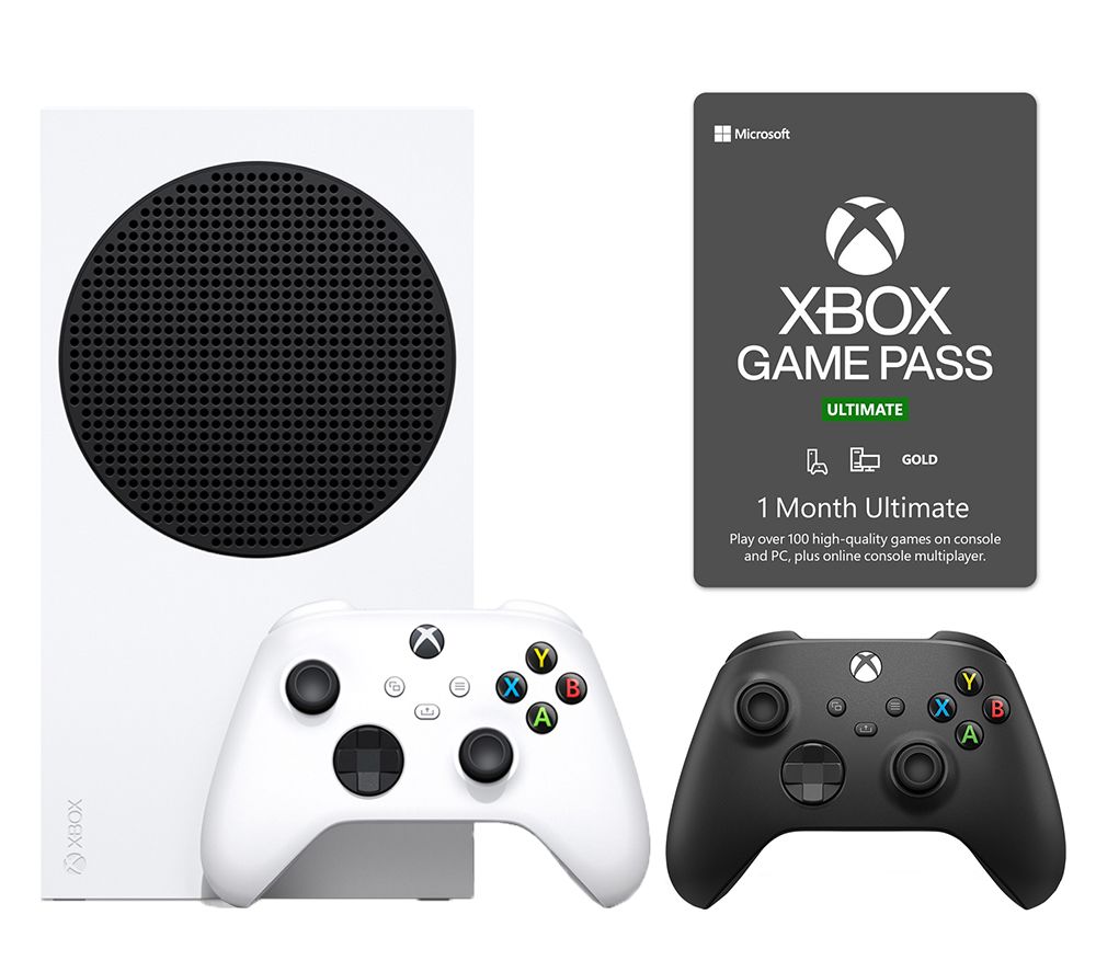 Xbox Series S (1 TB SSD), Wireless Controller (Black) & Game Pass Ultimate (1 Month Membership) Bundle