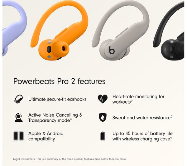 BEATS Powerbeats Pro 2 Wireless Bluetooth Noise-Cancelling Sports
