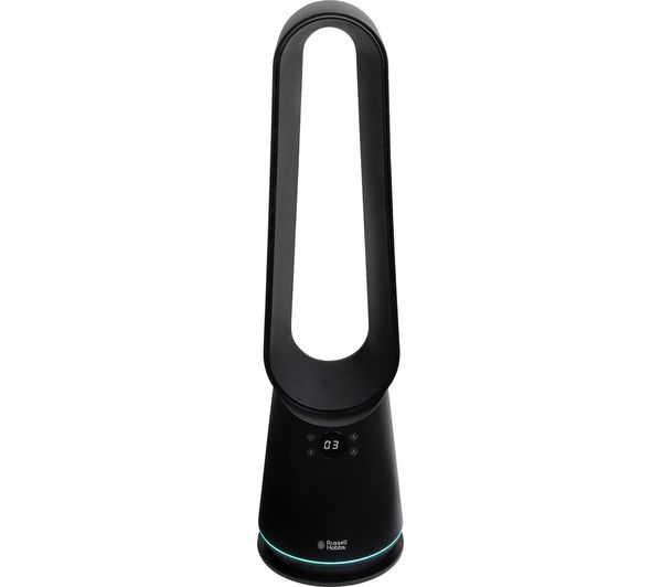 RUSSELL HOBBS RHBLDLC25B 8" Bladeless Tower Fan - Black