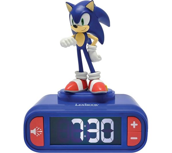 Lexibook Rl800sn Nightlight Alarm Clock Sonic The Hedgehog