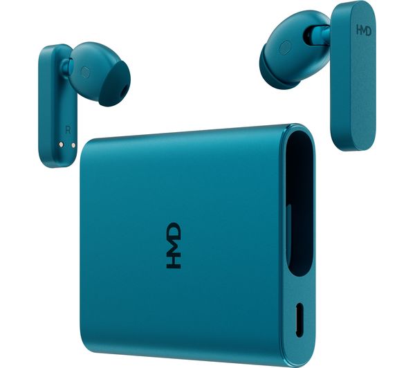 Hmd Amped Wireless Bluetooth Noise Cancelling Earbuds Cyan