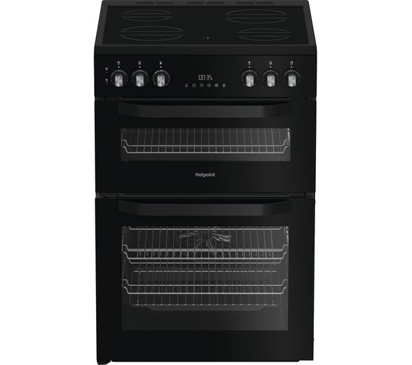 Hotpoint Multiflow Hte6vdcb1 60 Cm Electric Ceramic Cooker Black