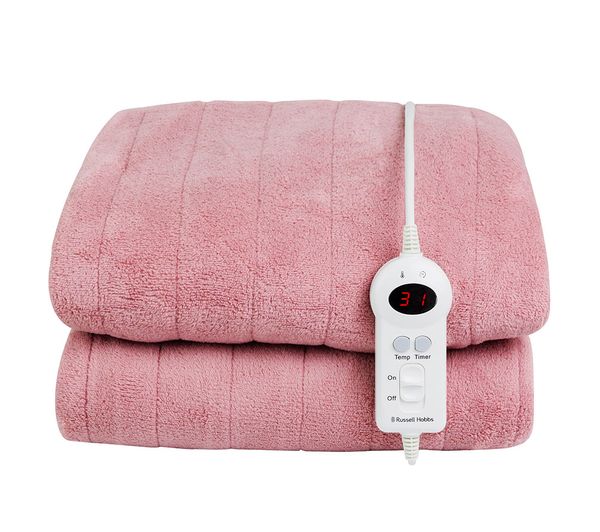 An image of RUSSELL HOBBS RHHT1004PNK Heated Throw - Double