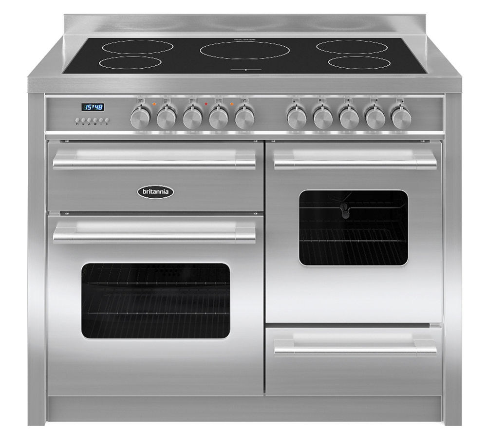 BRITANNIA Delphi 110 RC11XGIDES Electric Induction Range Cooker - Stainless Steel, Stainless Steel