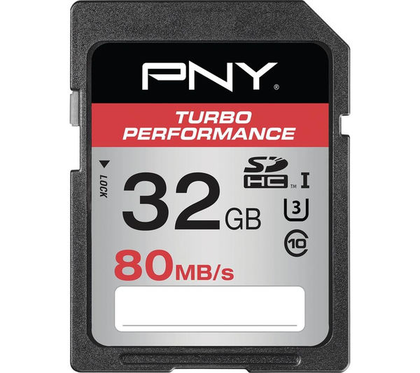 SD32GTURPER80EF PNY Turbo Performance Class 10 SD Memory Card 32