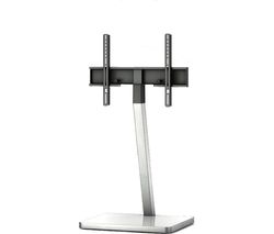 PL2700-WHT Cantilever 600 mm TV Stand - White & Silver
