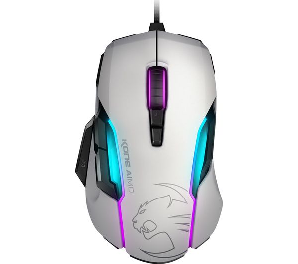 ROCCAT Kone Aimo Optical Gaming Mouse - White, White