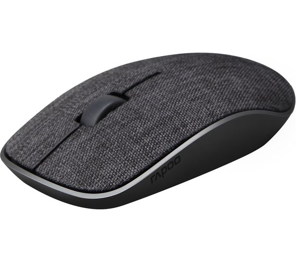 RAPOO 3510 Plus Wireless Optical Fabric Mouse - Black, Black