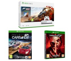 MICROSOFT Xbox One S, Forza Horizon 4, Tekken 7 & Project Cars 2 Bundle