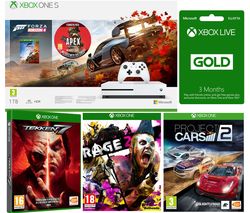 MICROSOFT Xbox One S, Forza Horizon 4, Apex Legends, Rage 2, Project Cars, Tekken 7 & 3 Months LIVE Gold Bundle