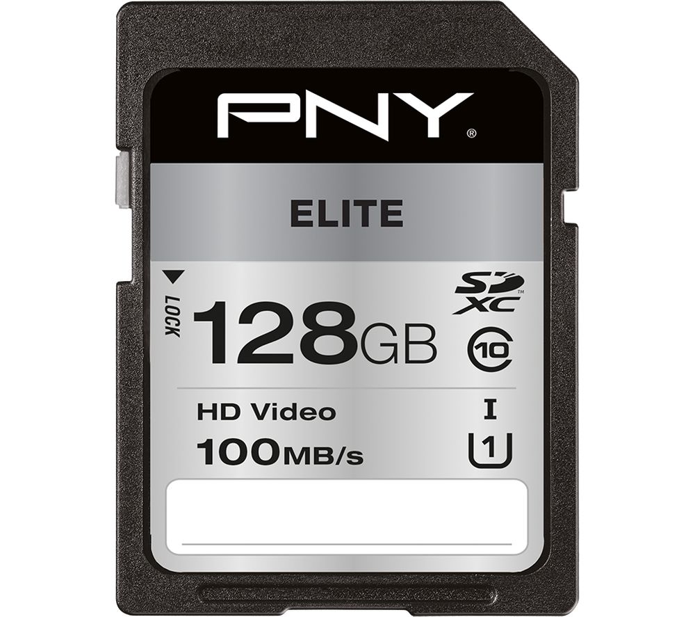 PNY Elite Class 10 SDXC Memory Card - 128 GB