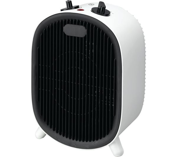 ESSENTIALS C20FHW20 Fan Heater - Black & White