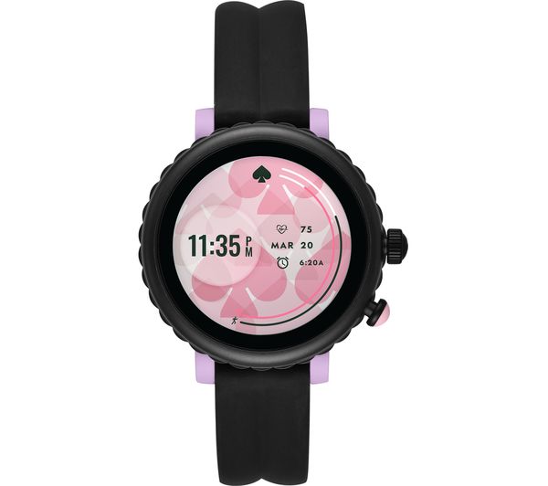 Black silicone discount scallop smartwatch 2