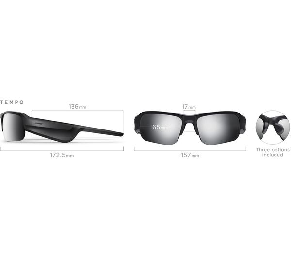 BOSE Frames Tempo Audio Sunglasses - Black - 017817810067 BOSE Frames Tempo Audio Sunglasses - Black - 017817810067