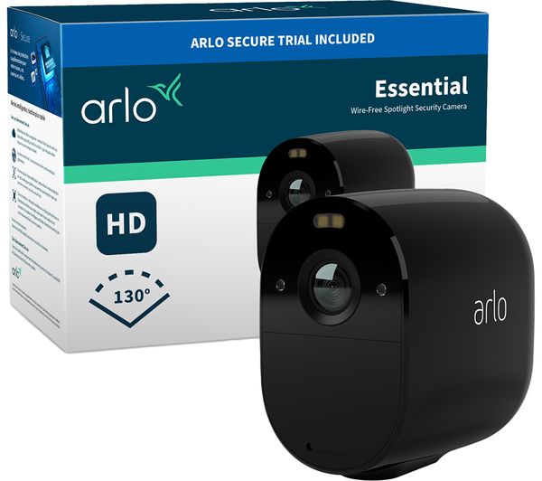 Arlo Essential Spotlight Vmc2030b 100eus Full Hd Wifi Security Camera Black