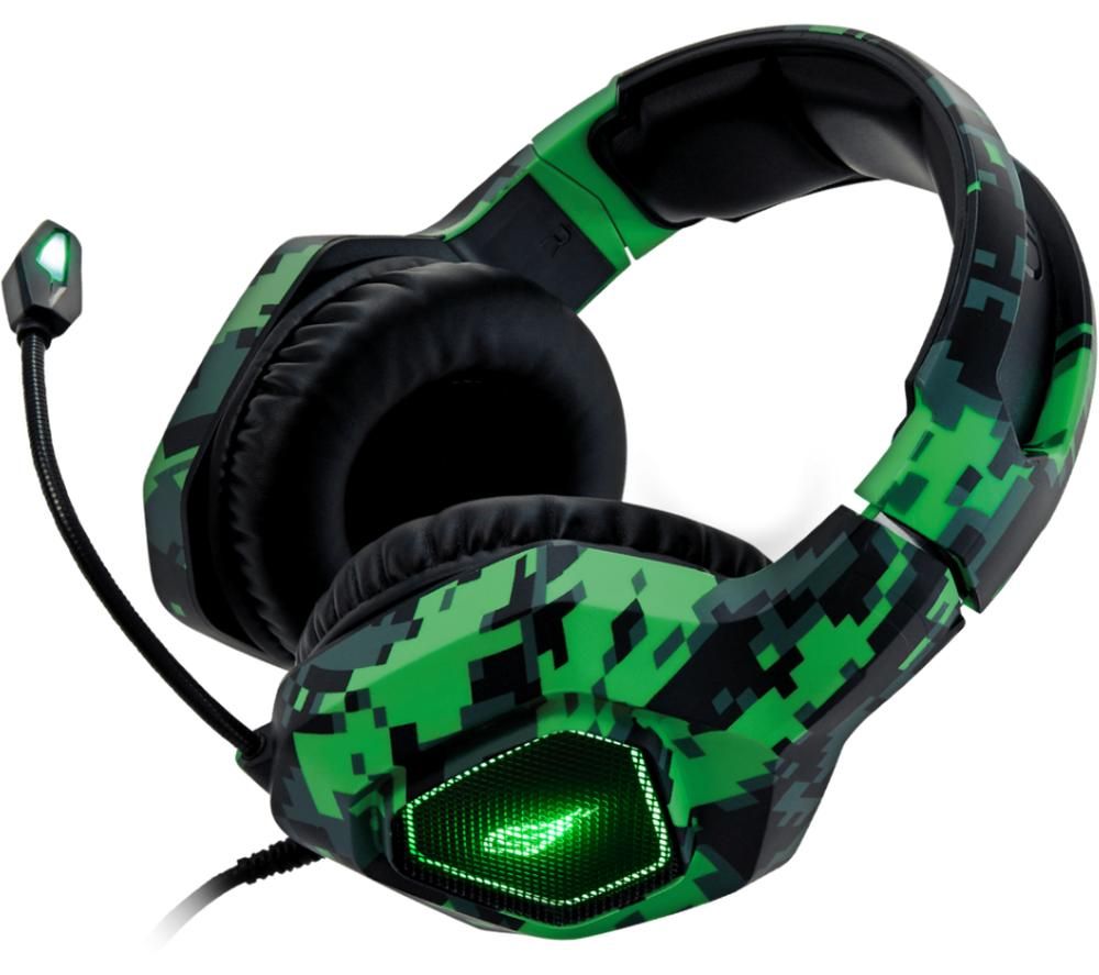 SUREFIRE Skirmish Stereo Gaming Headset - Black & Green