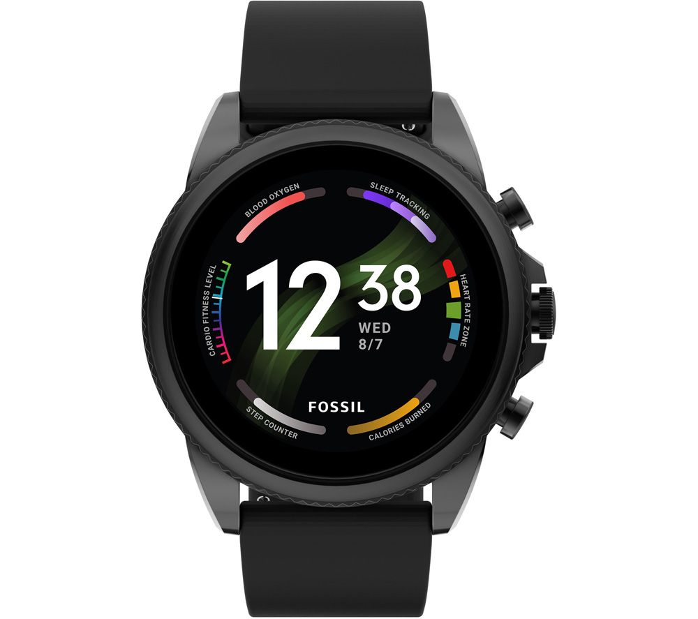 FOSSIL Gen 6 FTW4061 Smart Watch - Black, Silicone Strap, Universal