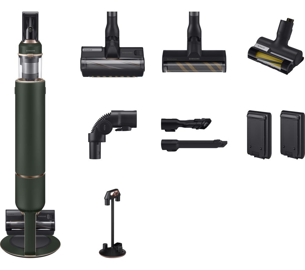 Bespoke Jet Complete Extra Max 210 W Suction Power Cordless Vacuum Cleaner with All-in-One Clean Station - Woody Green