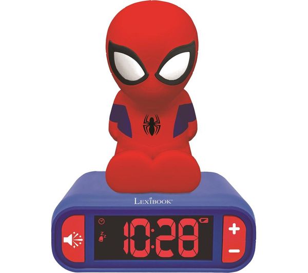 Lexibook Rl800sp Nightlight Alarm Clock Spider Man