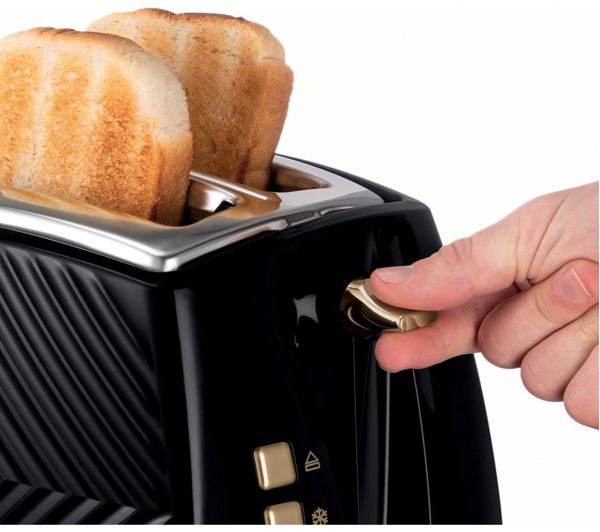 26390 RUSSELL HOBBS Groove 26390 2Slice Toaster Black Currys