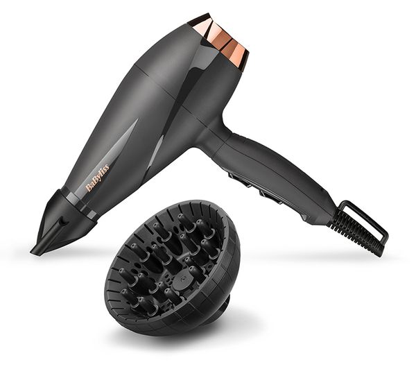 6709U BABYLISS Smooth Pro 2100 Hair Dryer Grey Rose Currys Business