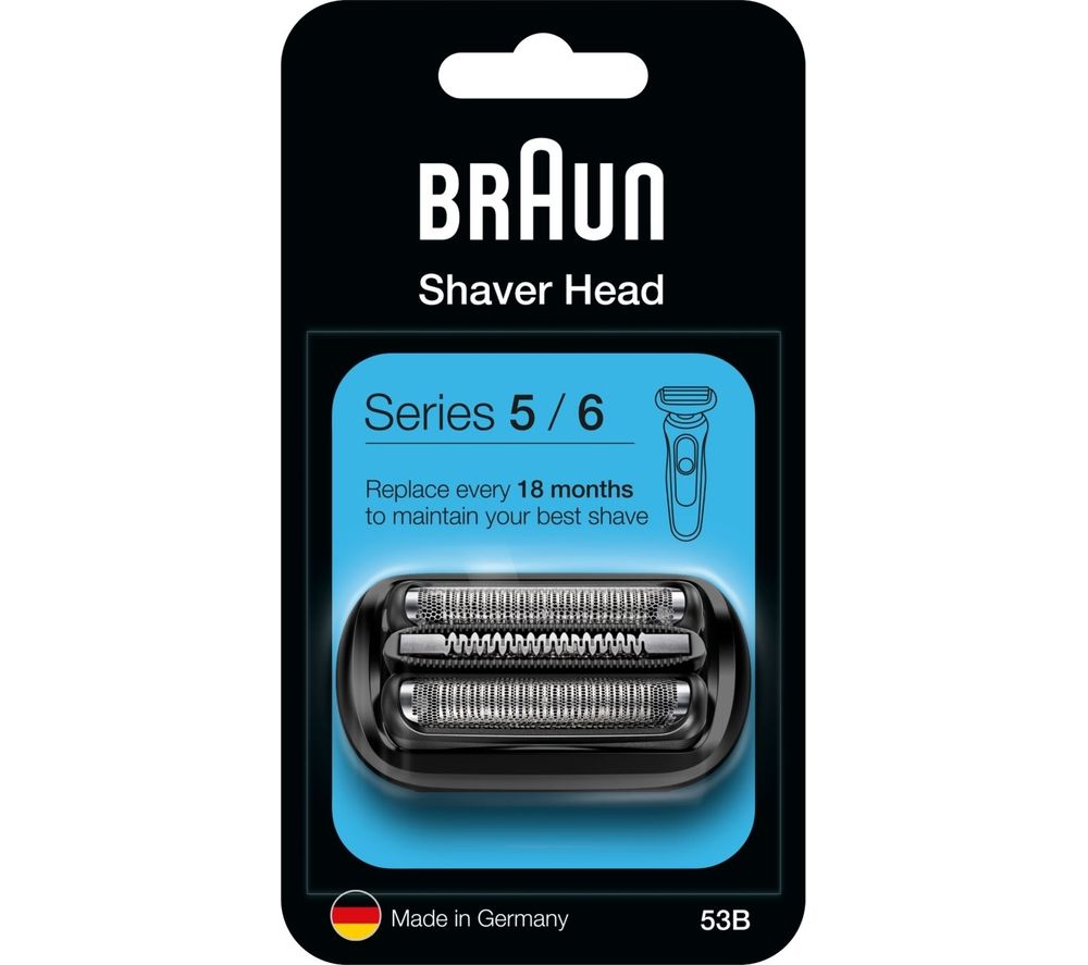 Series 5 & 6 New Gen 53B Electric Shaver Head Replacement - Black
