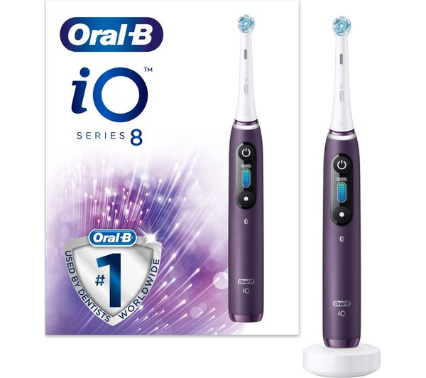 ORAIO9DUO ORAL B iO 9 Electric Toothbrush Black Lava & Rose Quartz
