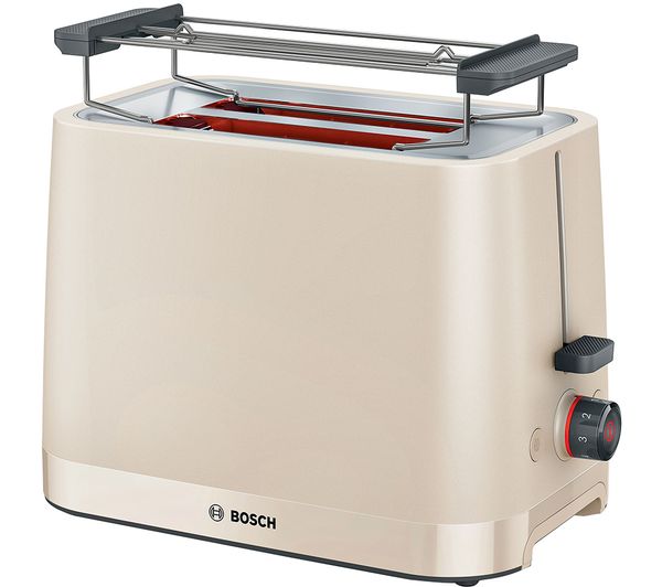 Image of BOSCH MyMoments TAT3M127GB 2-Slice Toaster - Cream
