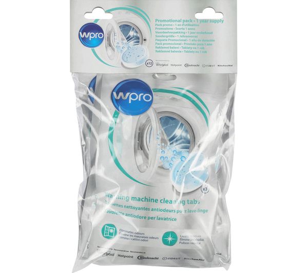 Image of WPRO Washing Machine Cleaning Tablets - Pack of 12