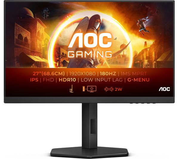 Aoc 27g4x Full Hd 27 Ips Lcd Gaming Monitor Black
