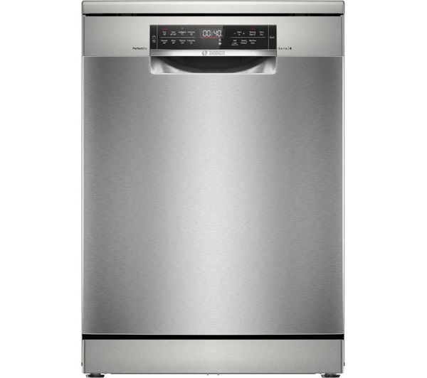 BOSCH Series 6 PerfectDry SMS6TCI01G Full-size WiFi-enabled Dishwasher - Silver Inox