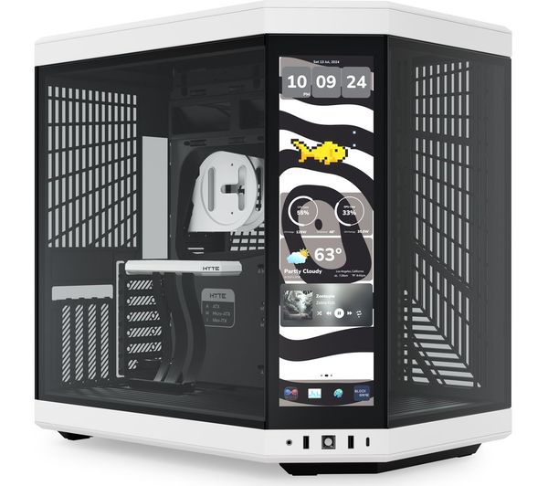 Hyte Y70 Touch Infinite E Atx Mid Tower Pc Case Black White