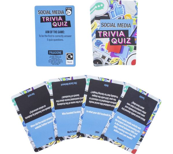 PALADONE Social Media Trivia Card Game