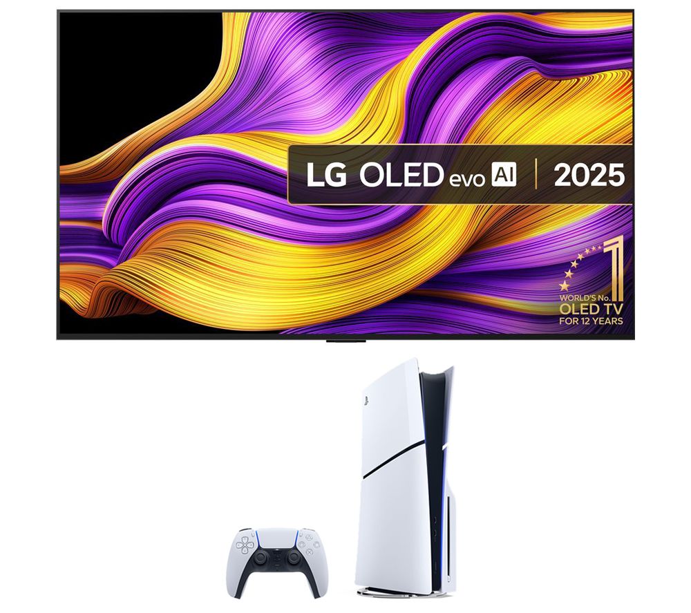 OLED77G54LW 77" evo AI 4K HDR Smart TV & PlayStation 5 (Model Group - Slim) Bundle