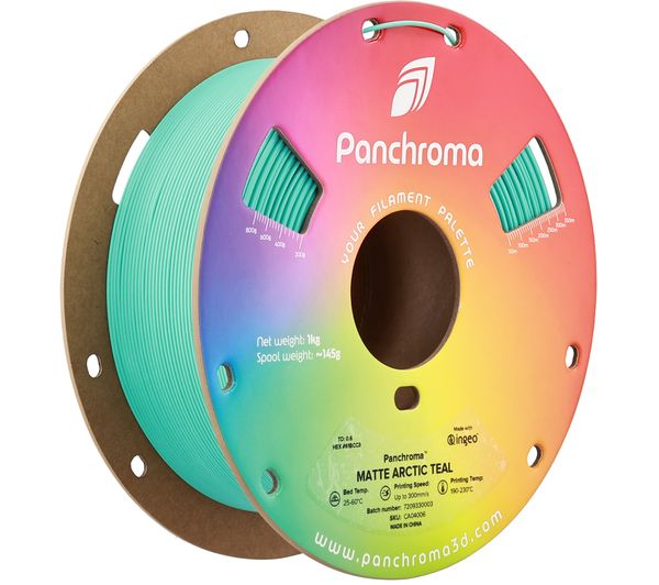 An image of POLYMAKER Panchroma 3D Printing Filament - Matte Artic Teal