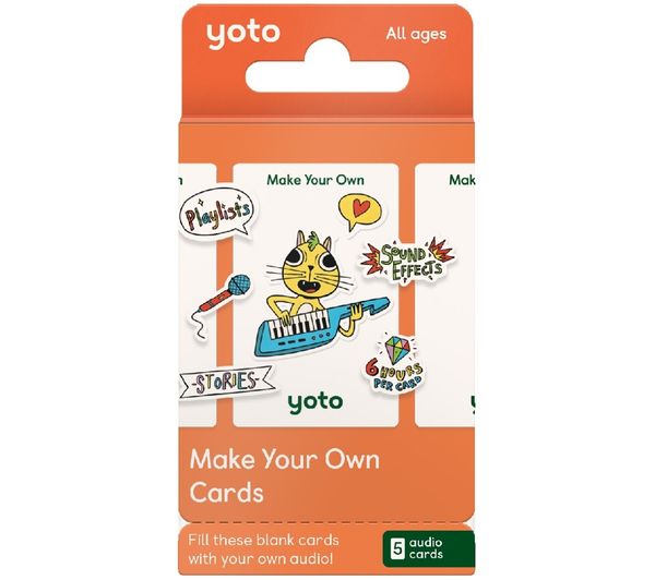 An image of YOTO Make Your Own Audio Card - Pack of 5