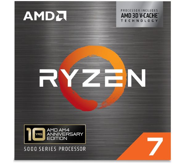 An image of AMD Ryzen 7 5800X3D Processor: 10th Anniversary Edition