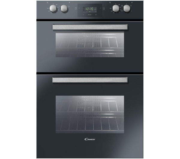 CANDY FDP6109NX Electric Double Oven - Black, Black