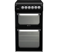HOTPOINT HUE52KS Electric Ceramic Cooker - Black