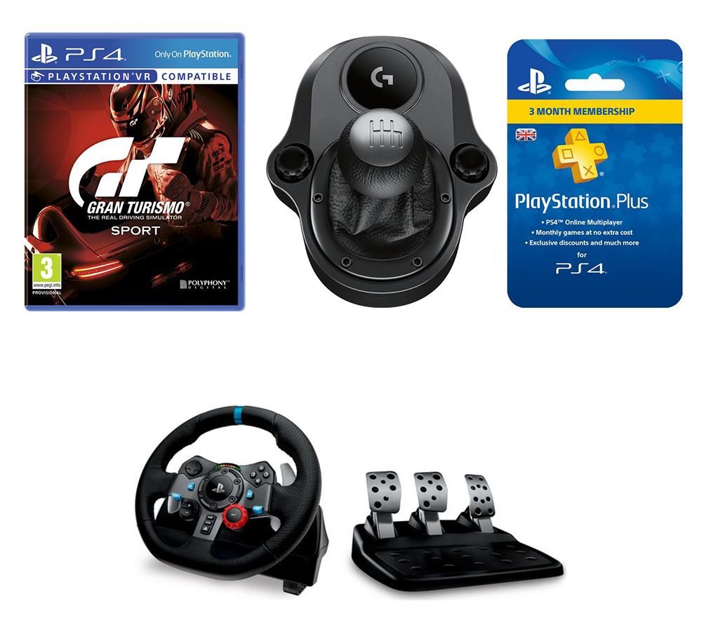 LOGITECH Gran Turismo Sport, Driving Accessories & 3 Month PS Plus Bundle Review thumbnail