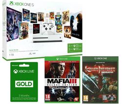 MICROSOFT Xbox One with Game Pass, Mafia III, Killer Instinct & Live Gold Membership x 2 Bundle