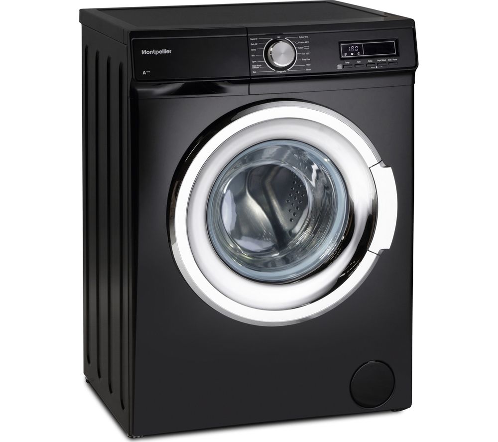 MONTPELLIER MW7140K 7 kg 1400 rpm Washing Machine - Black, Black