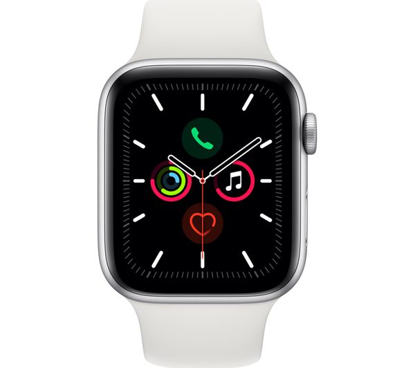 APPLE Watch Series 5 Cellular - Silver Aluminium with White APPLE Watch Series 5 Cellular - Silver Aluminium with White