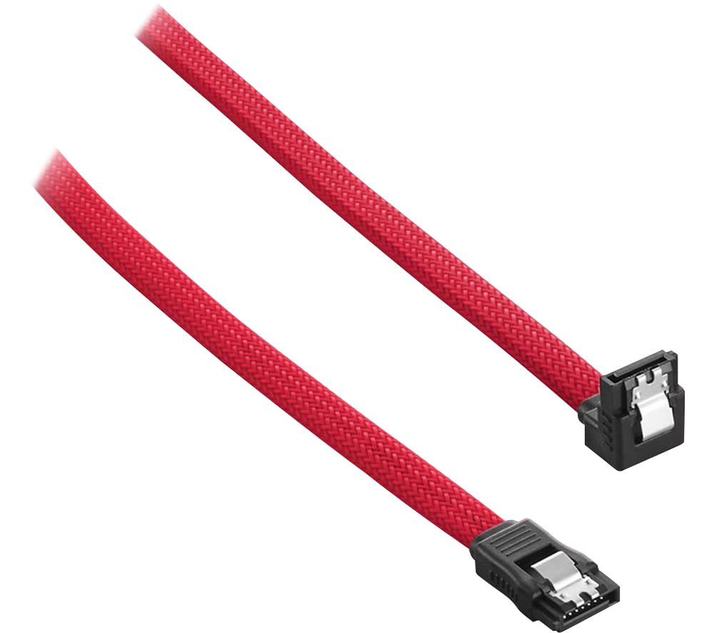CABLEMOD ModMesh 30 cm Right Angle SATA 3 Cable - Red