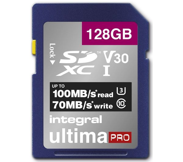 Image of INTEGRAL V30 Class 10 SD Memory Card - 128 GB