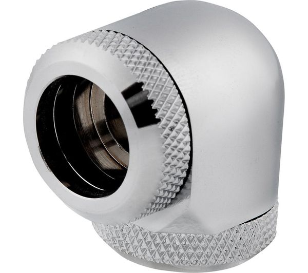 Corsair Hydro X Series Xf Hardline 90° 14 Mm Fitting Chrome Pack Of 2